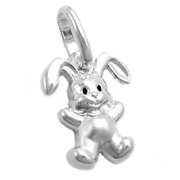 Anhänger, kleiner Hase, Silber 925