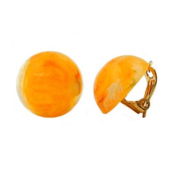 Clip, 18mm, gelb-orange-weiß marmoriert