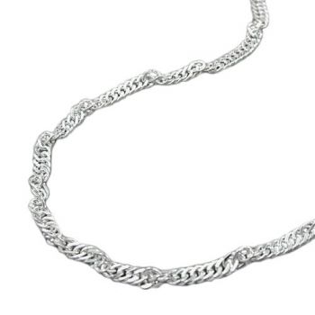 Collier Singapur diamantiert Silber 925 70cm
