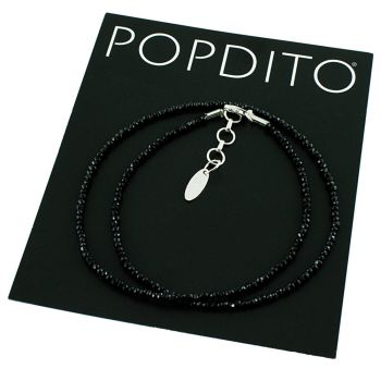 POPDITO Spinell Kette - schwarz 45 cm