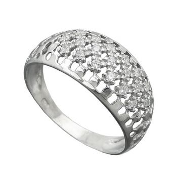 Ring, mit Zirkonias, Silber 925