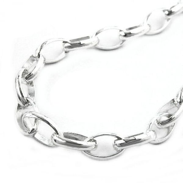 Collier, Ankerkette oval, Silber 925 70cm