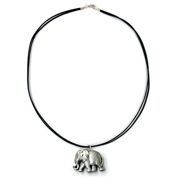 Collier, kleiner Elefant, altsilber 50cm