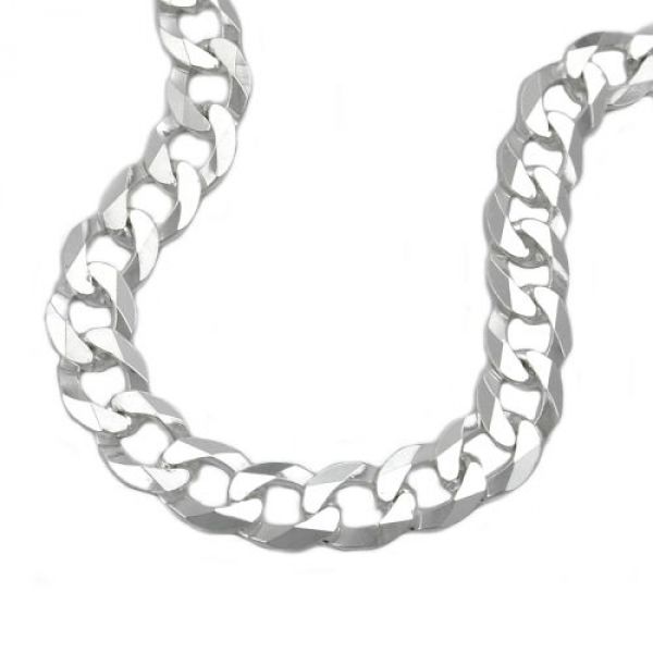 Collier, Panzer flach, Silber 925 45cm