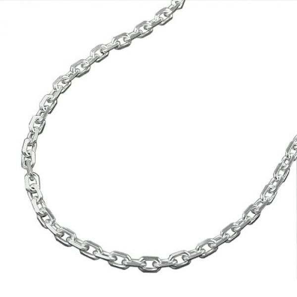 Collier Anker 8x diamantiert Silber 925 45cm