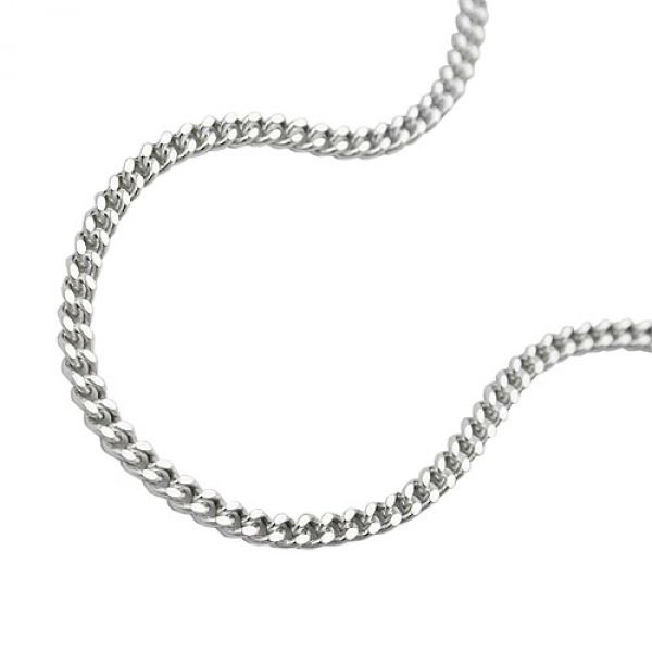 Collier Panzer 2x diamantiert Silber 925 50cm