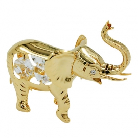 Elefant, mit Glas-Steinen